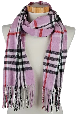 Damen Schal - lila/karierter  - Bild 2