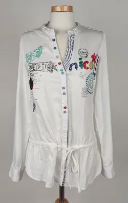 Desigual - Damen Langarm Bluse Gr. XS - Bild 2