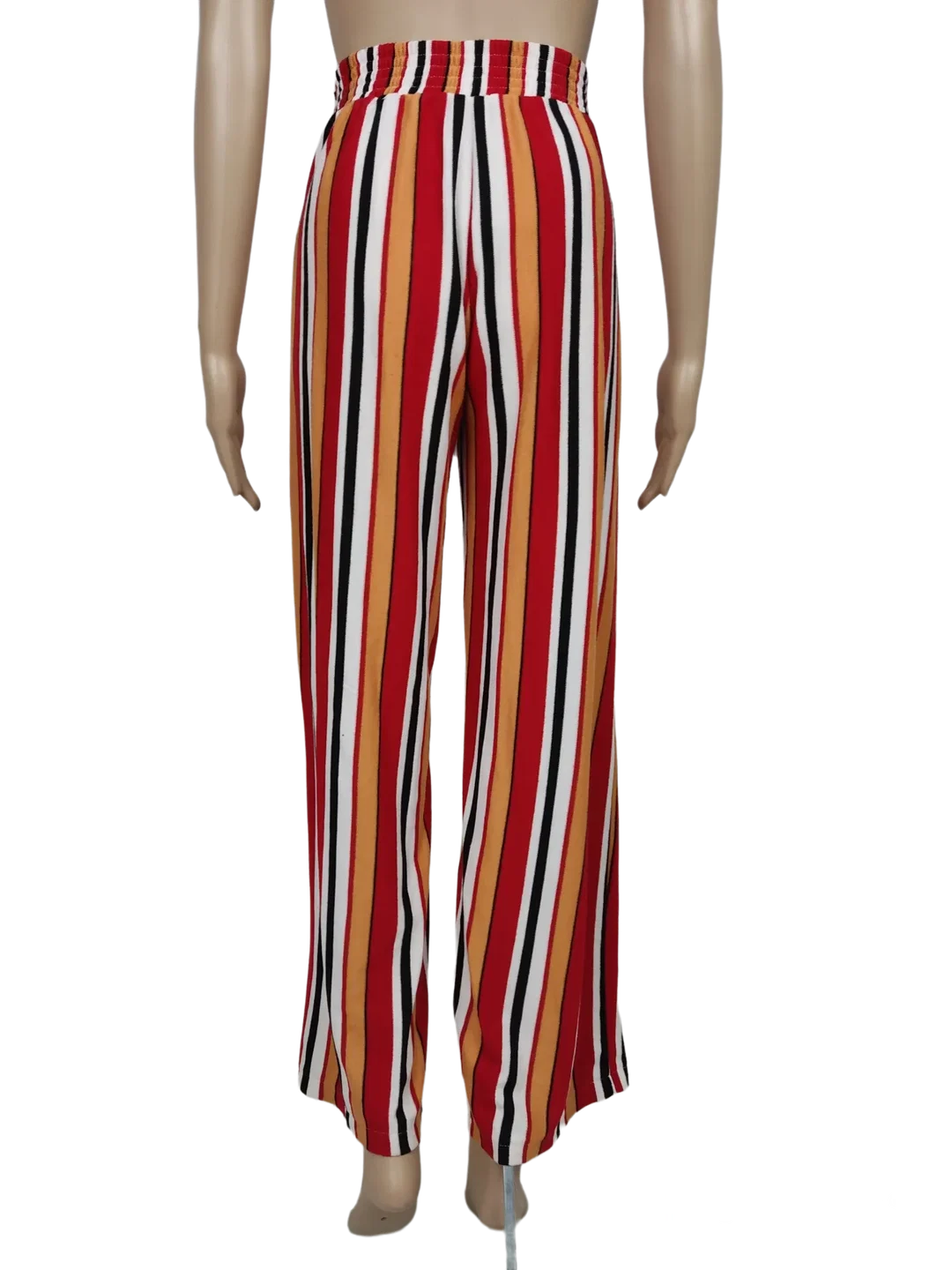 Bershka Damen Strick Hose, rot/braun - Gr. XS – Bild 3