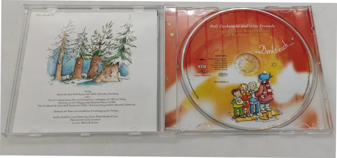 CD Rolf Zuckowski und seine Freunde "Unsere Schönsten Weihnachtslieder Und Weihnachtsgedichte" – Bild 3