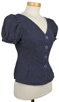 Lena Hoschek Damen Bluse, blau - Gr. S  - Bild 3