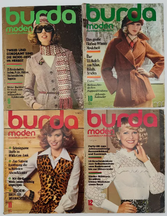 Burda Modezeitschrift 12 Hefte 1974 – Bild 3