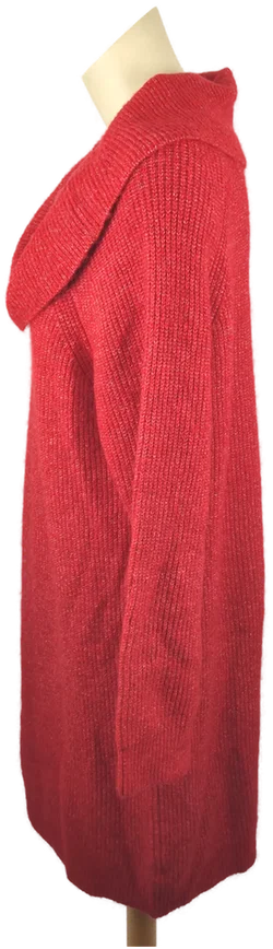 BENOTTI Midikleid in Rot mit Rollkragen | Kuscheliger Stil – Vorschau 2