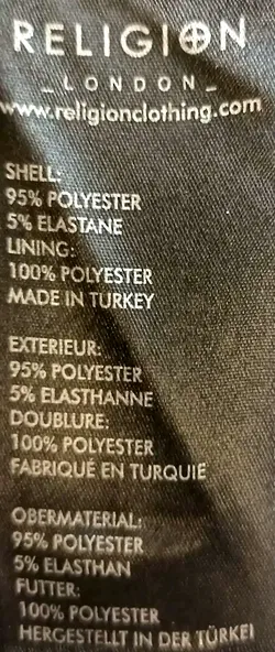 Religion Damen Strech-Minikleid schwarz Gr. XS - Bild 4