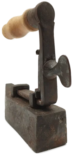 Antikes Bügeleisen Gusseisen Holzgriff | Einmaliges Unikat - Bild 2