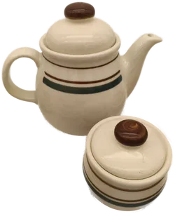 Keramik-Kaffeeservice Beige | Ostalgie-Charme - Bild 2