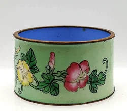 Handbemalter Emaille-Serviettenring | Vintage-Tischpoesie - Bild 2