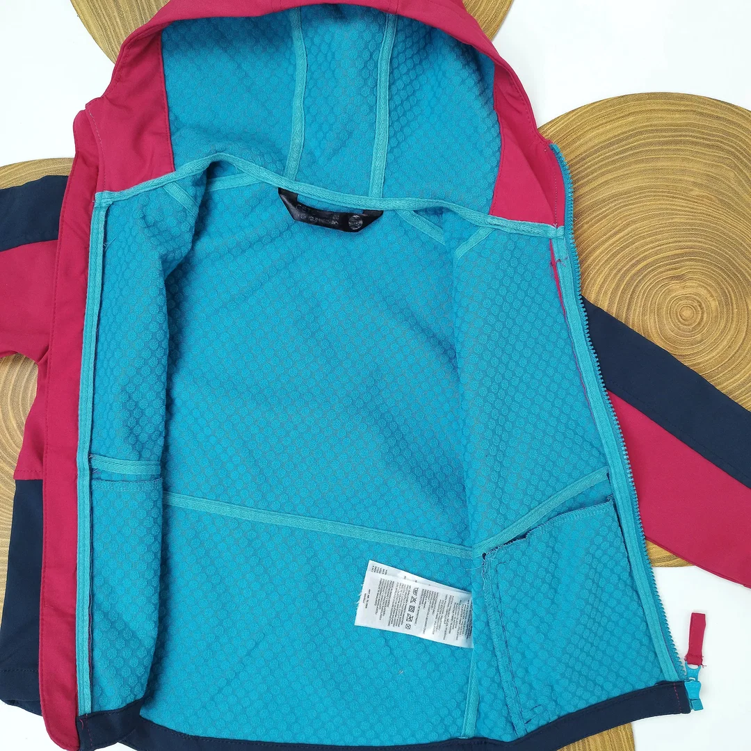Kilimanjaro, Kinder Kapuzen-Softshelljacke, pink-dunkelblau | Gr. 116 – Bild 6