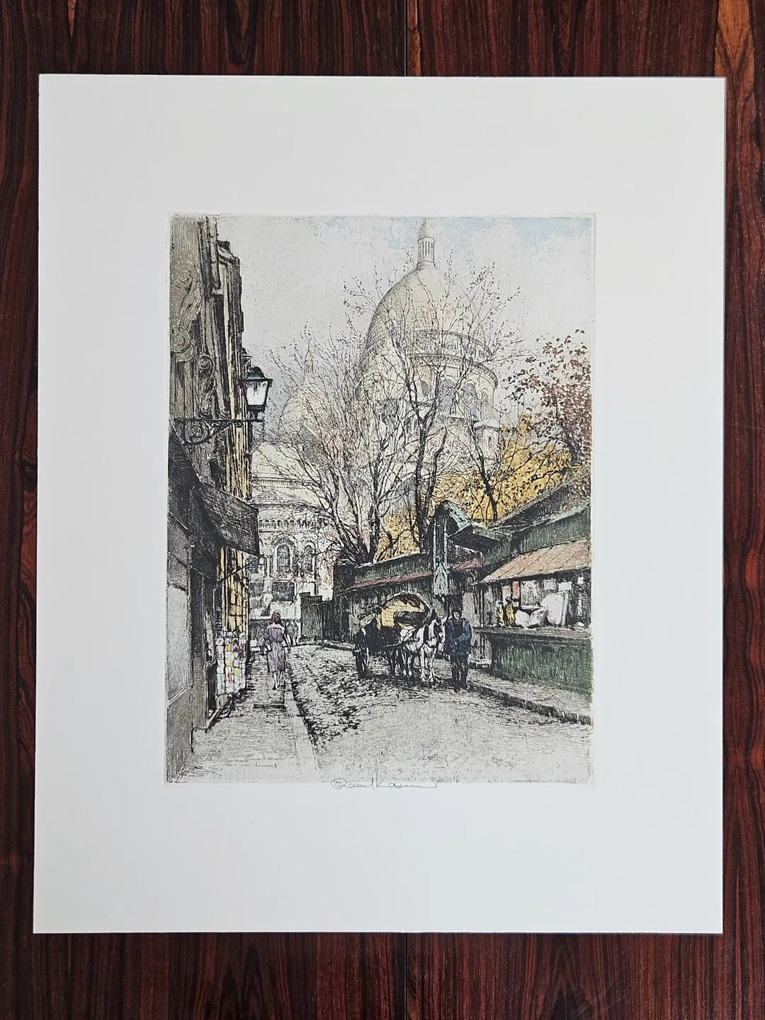 Montmartre Paris - Robert Kasimir - Radierung in Farbe  - Bild 1