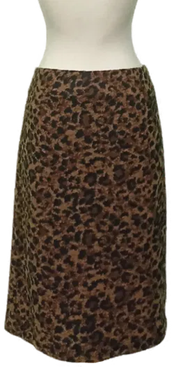 Betty Barclay Damen Midirock Leoprint schwarz / braun Gr. XL - Bild 2