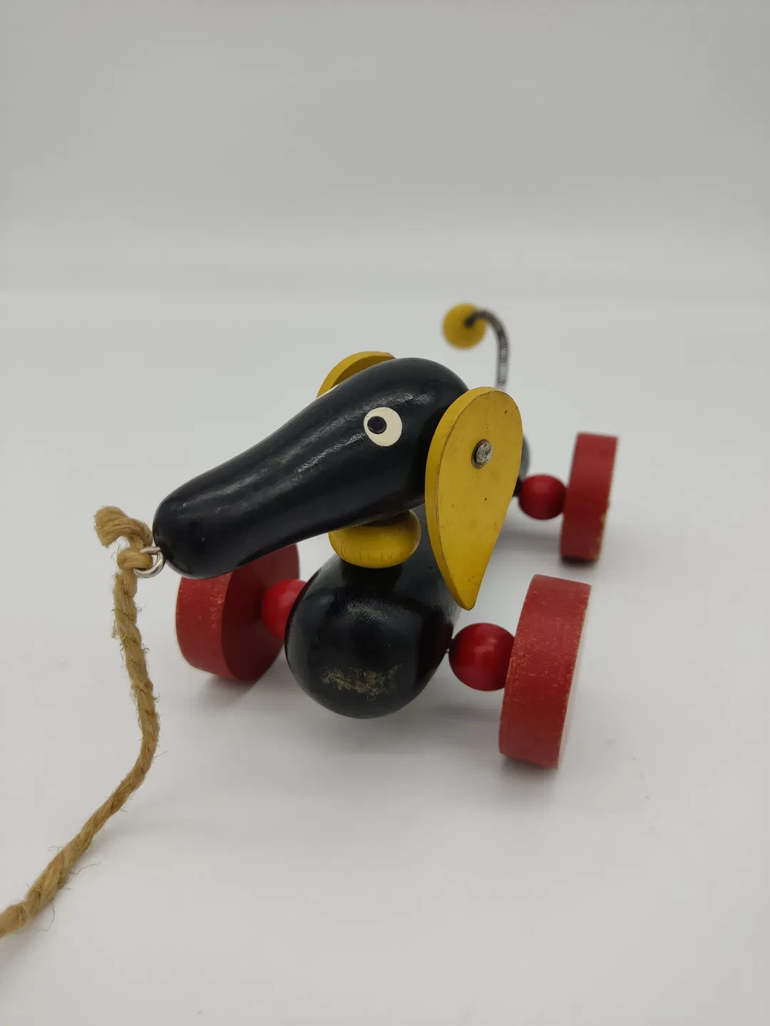 Vintage BRIO Nachzieh-Dackel aus Holz - Bild 1