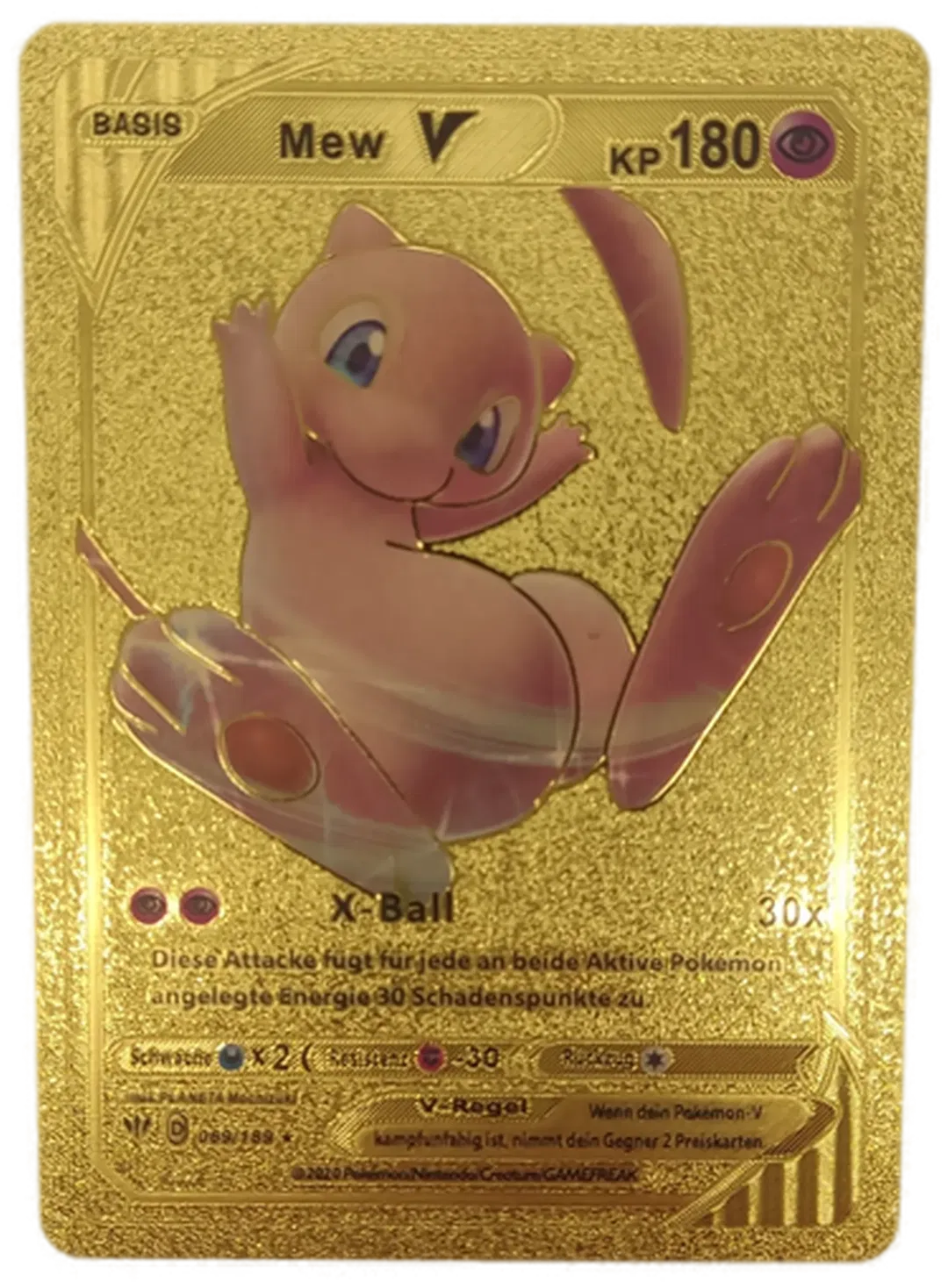 Pokémon Sammelkarte Goldfolie Basis Mew V - Bild 4