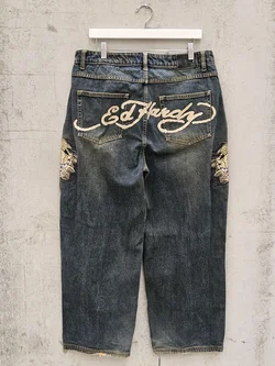 ED HARDY Y2K x URBAN OUTFITTERS Herren Jeans, blau - Gr. M – Vorschau 2