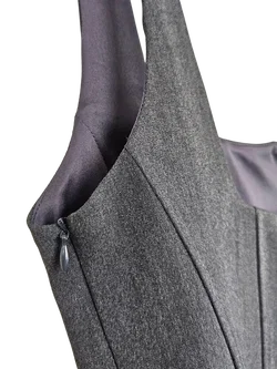ZARA Damen Minikleid, grau - Gr. L / 40 - Bild 3