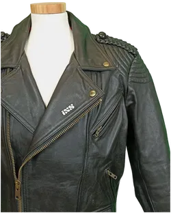 IXS Herren Leder Motorradjacke Biker Basics schwarz Gr. L - Bild 3