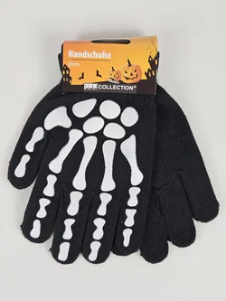 Halloween Zubehör #3 "Skelett-Handschuhe "