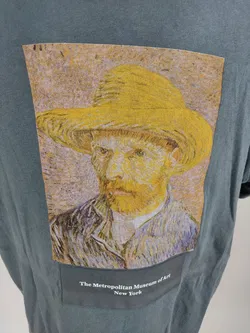 T-Shirt, kurzarm mit Rundhalsausschnitt, grau mit Aufdruck, Größe S - Bild 2