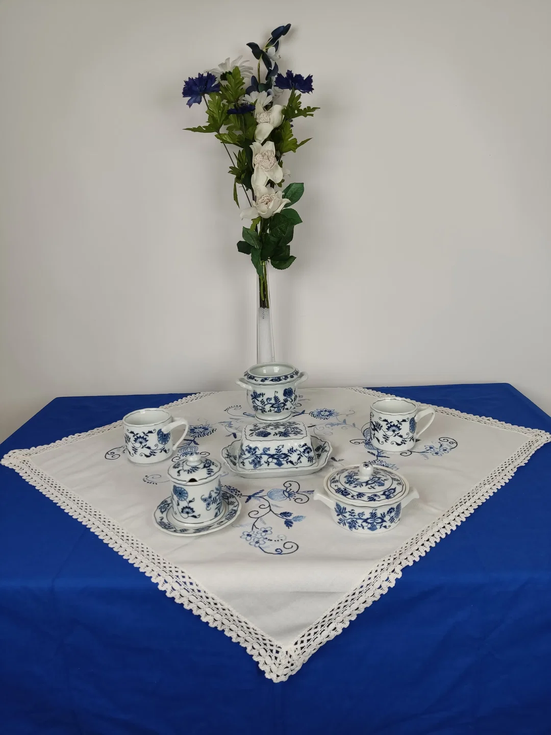 Blue Danube mit Zwiebelmuster Japan Porzellan-Set 6-tlg. | Festliche Stimmung - Bild 1