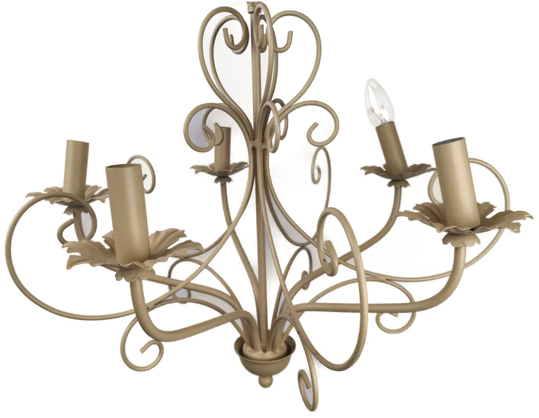 romantischer Luster, Metall - Bild 1