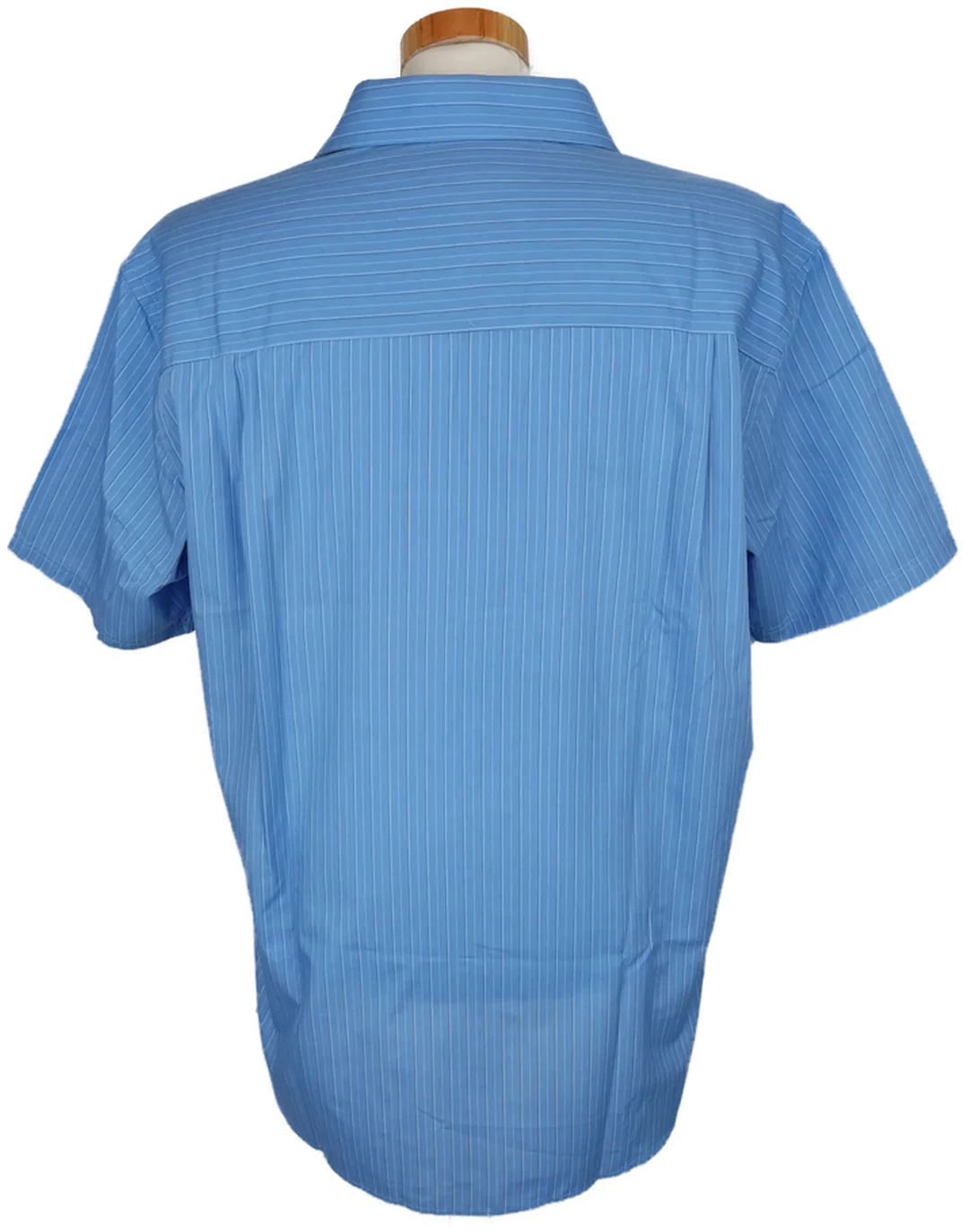 Charles Vögele Herren Kurzarmhemd blau/weiß gestreift - M/44 – Bild 2