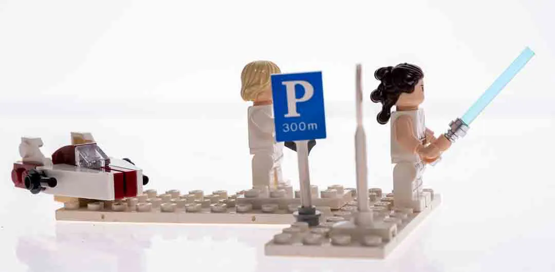 LEGO Star Wars Luke Skywalker & Rey Minifigur mit Lichtschwert – Bild 3