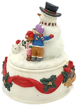 Schneemann Spieluhr „White Christmas