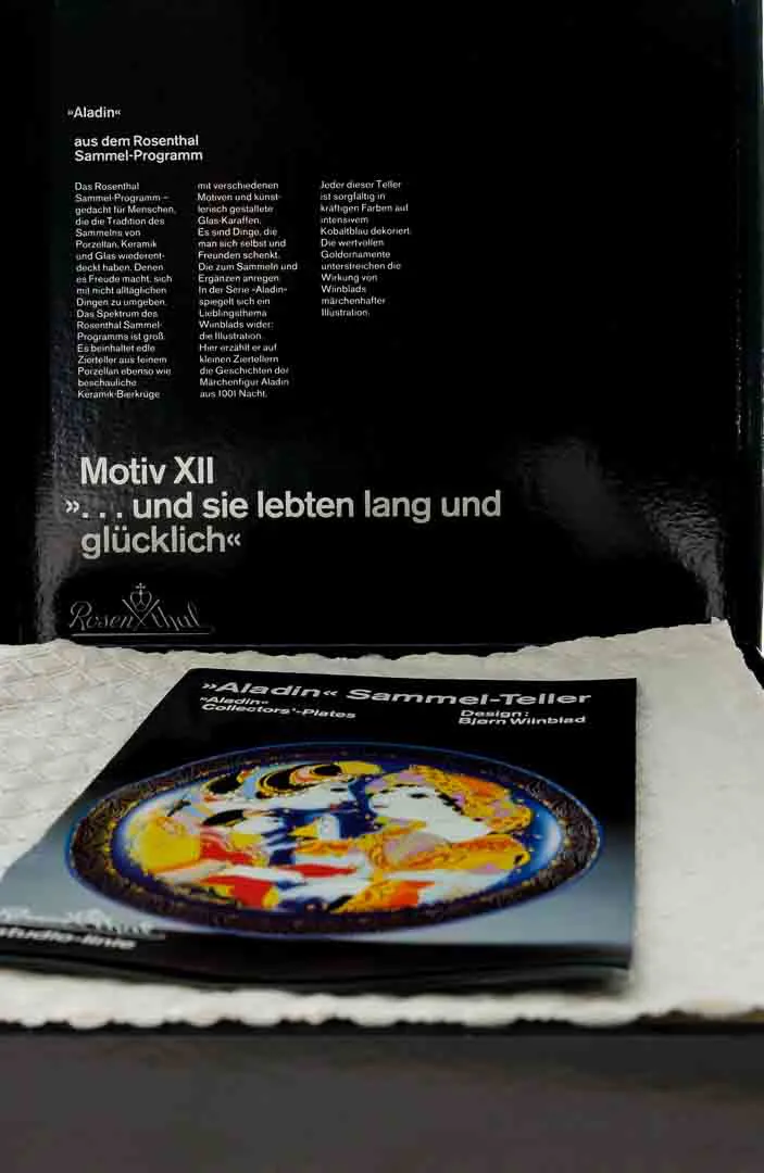 Rosenthal Aladin Sammel-Teller Bjørn Wiinblad – Studio-Linie – Bild 2