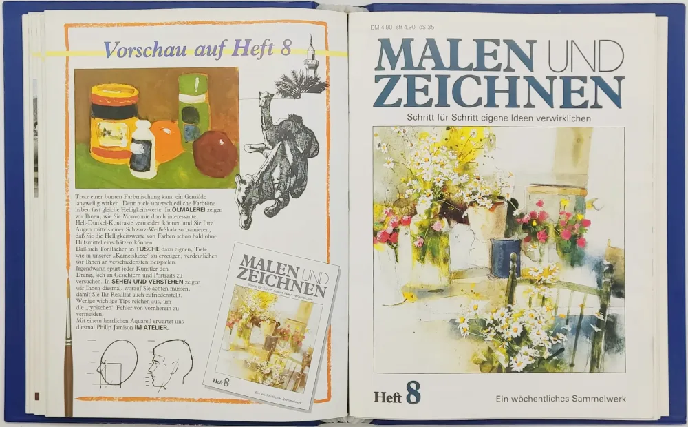 Zeitschriftensammlung "Malen und Zeichnen - Schritt für Schritt eigene Ideen verwirklichen" Hefte 1 bis 36 – Bild 2