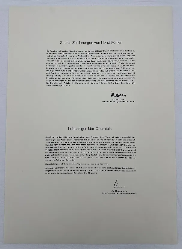 Prof. Horst Römer - Bildermappe - Idar-Oberstein 1976 – Bild 2