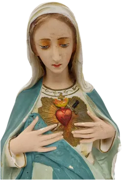 Statue aus Gips Heiligstes Herz Mariä ca. 51 cm - Bild 2