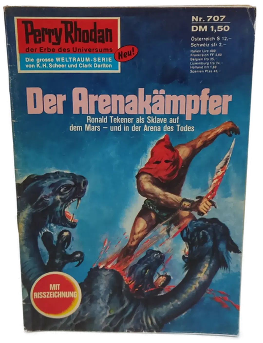  Romanheft Perry Rhodan Der Arenakämpfer Erstauflage Nr.707 - Bild 1