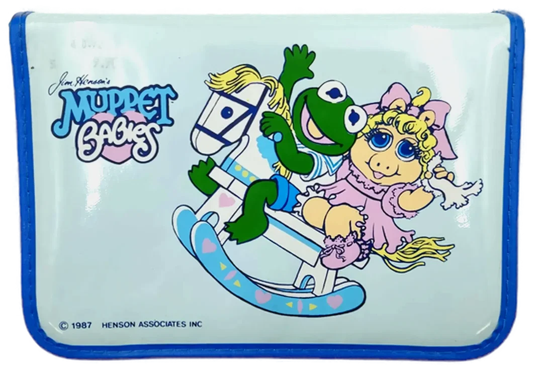 Jim Henson’s Muppet Babies Vintage Federmäppchen blau gemustert - Bild 1