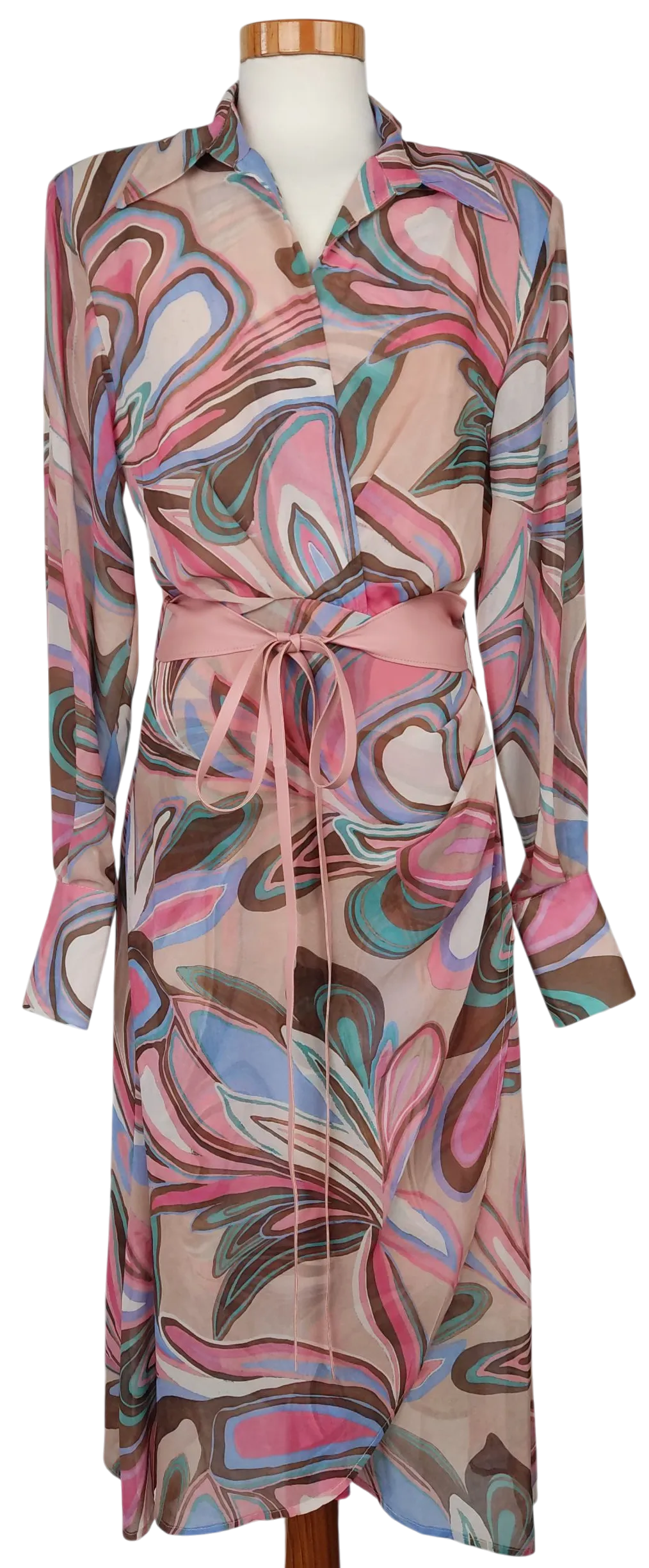Maryley Damen Maxikleid, rosa - Gr. S  - Bild 1