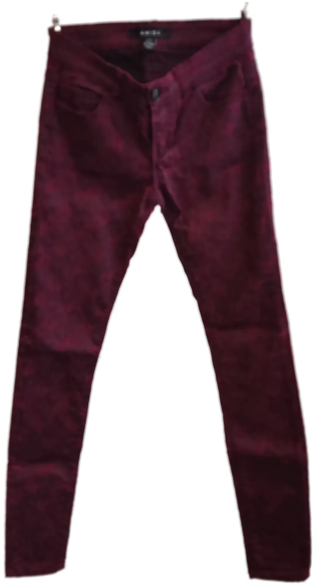AMISU Damenhose gemustert dunkelrot- Gr. 32 - Bild 1