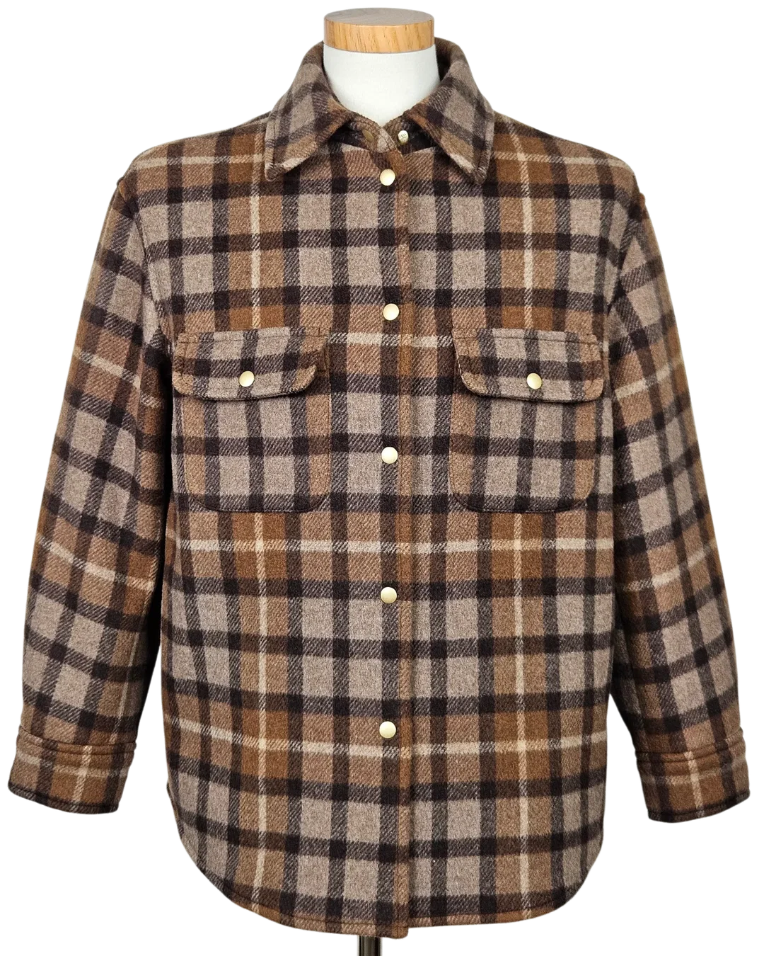 Marco O'Polo Herren Hemdjacke, braun - Gr. S - Bild 1