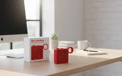 Palomar The Monkey Bluetooth & FM-Radio Lautsprecher | Wasserdicht | Rot | 3W | Design Award 2018 - Bild 3