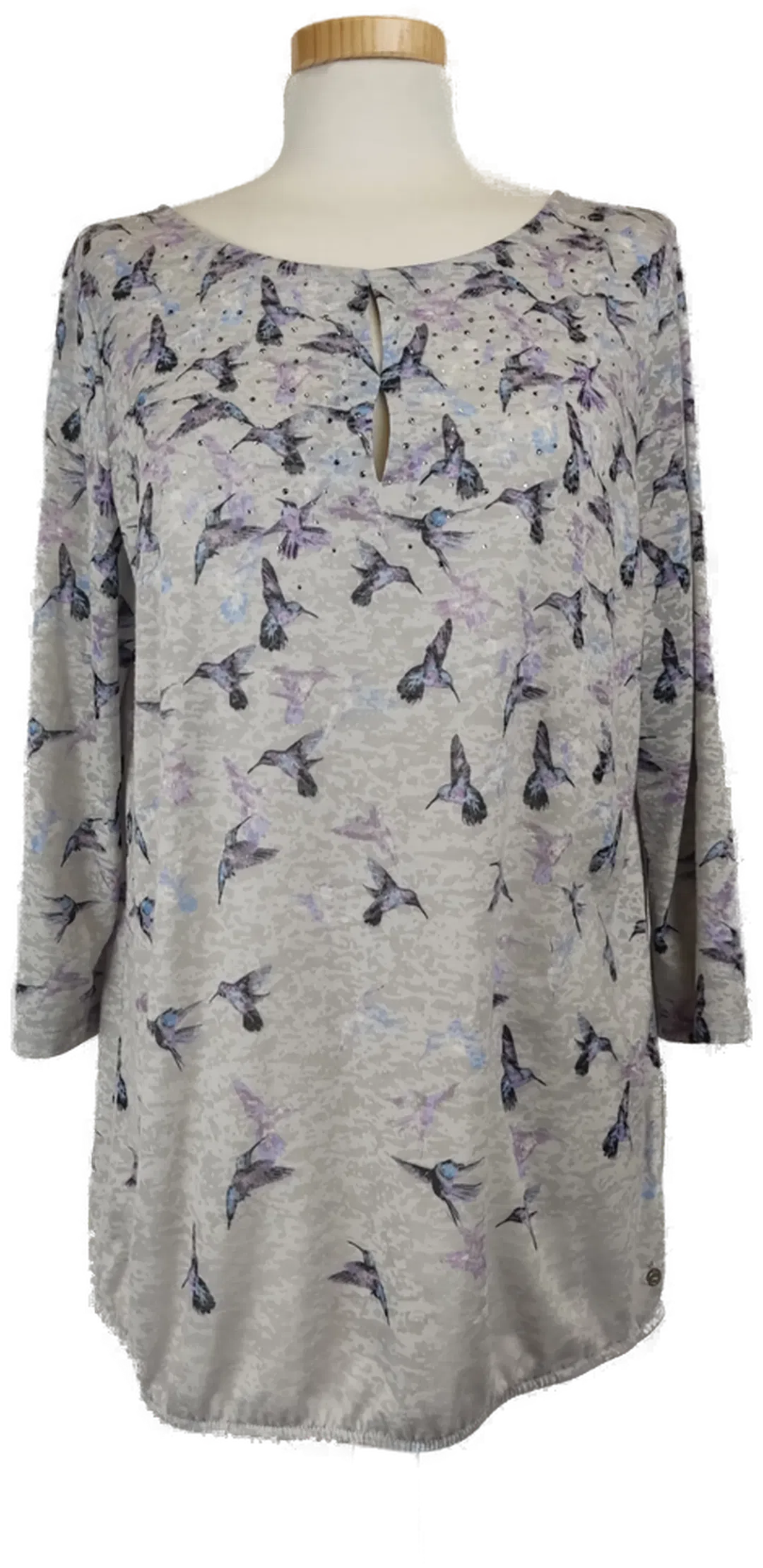 Gerry Weber Shirt grau mit Vögel- L/40 - Bild 1
