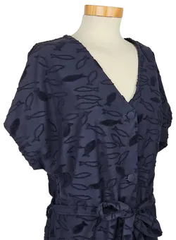 miss ulike Vintage Damen Maxikleid, blau - XXL  - Bild 4