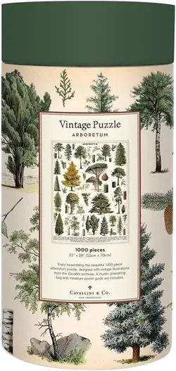 Cavallini & Co. „Arboretum“ Vintage Puzzle – 1000 Teile – in dekorativer Dose - Bild 2