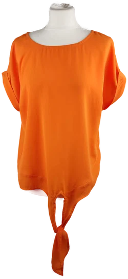 Polyester-Top Orange | Luftig & Sommerlich