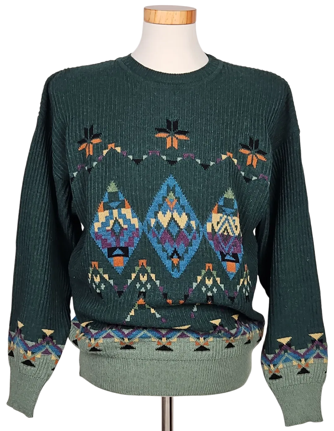 JOCKEY Vintage Herren Pullover, grün - Gr. M  - Bild 1