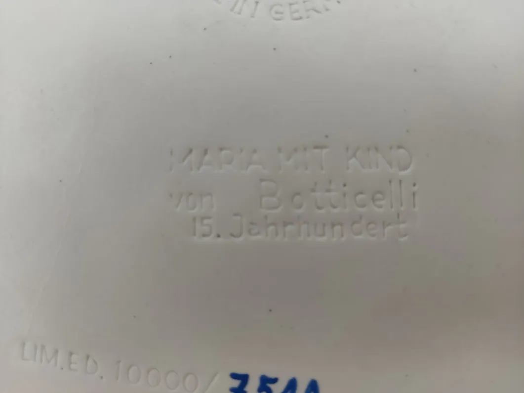 Villeroy & Boch Wandteller Maria mit Kind 1979 – Bild 4