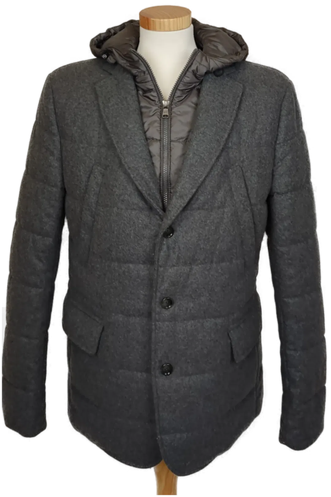 Boss Herren Winterjacke grau Gr. 50 - Bild 1