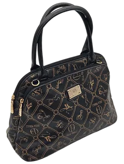 Giulia Pieralli Damen Handtasche, schwarz/gold - Bild 3