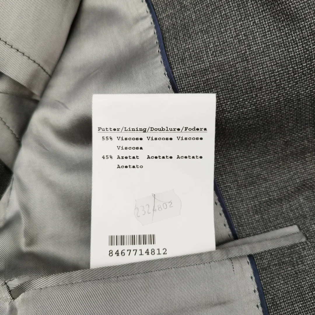 Sakko Eduard Dressler Grau, (ohne Shirt) Gr.48 | Business-Klassiker – Bild 5