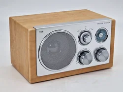 TCM Retro Tischradio / FM-AM Radio (Modell 218079) - Braun / Silber – Vorschau 2