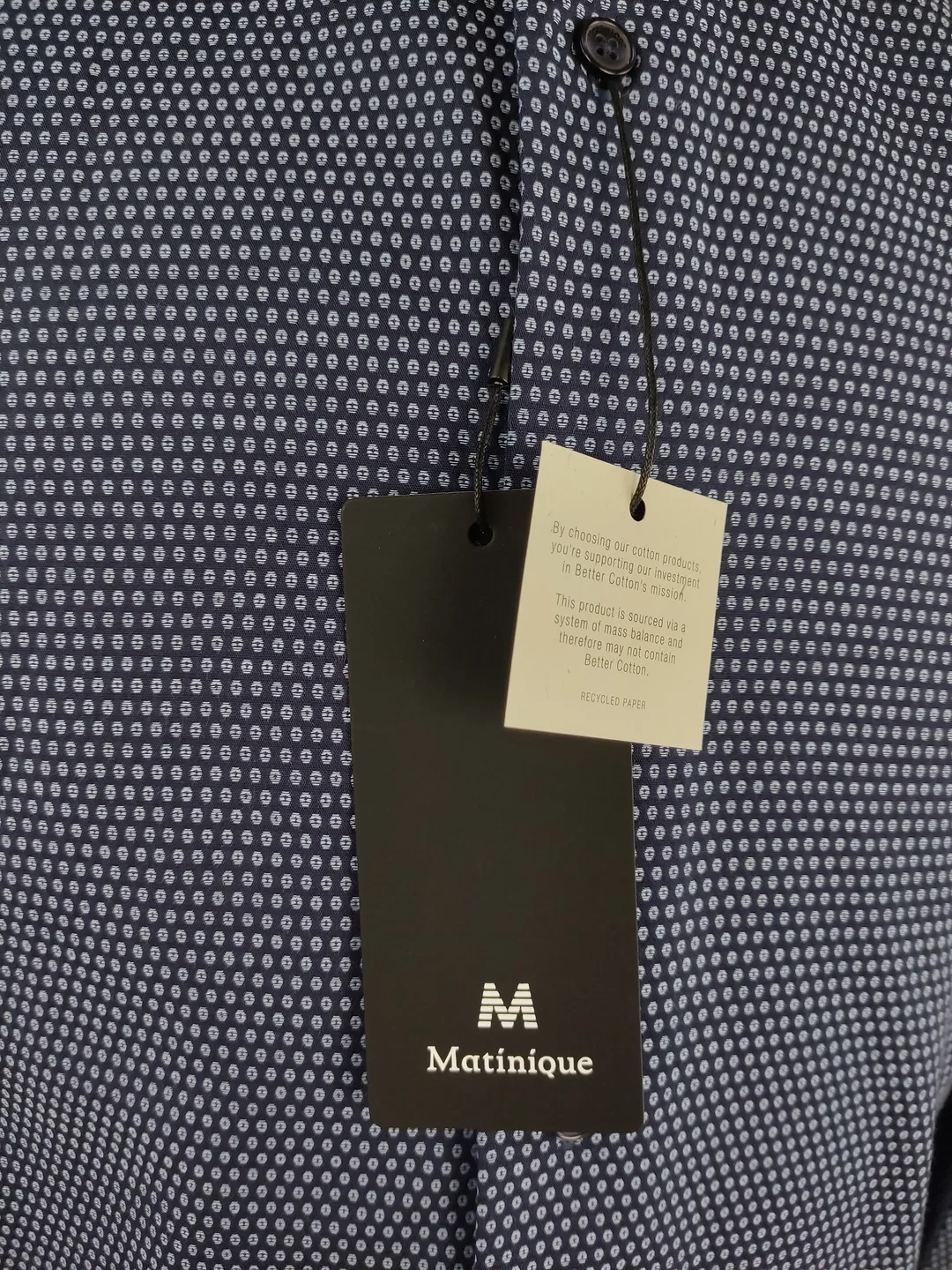 Matinique Herren Baumwollhemd navy - S / 46 – Bild 2