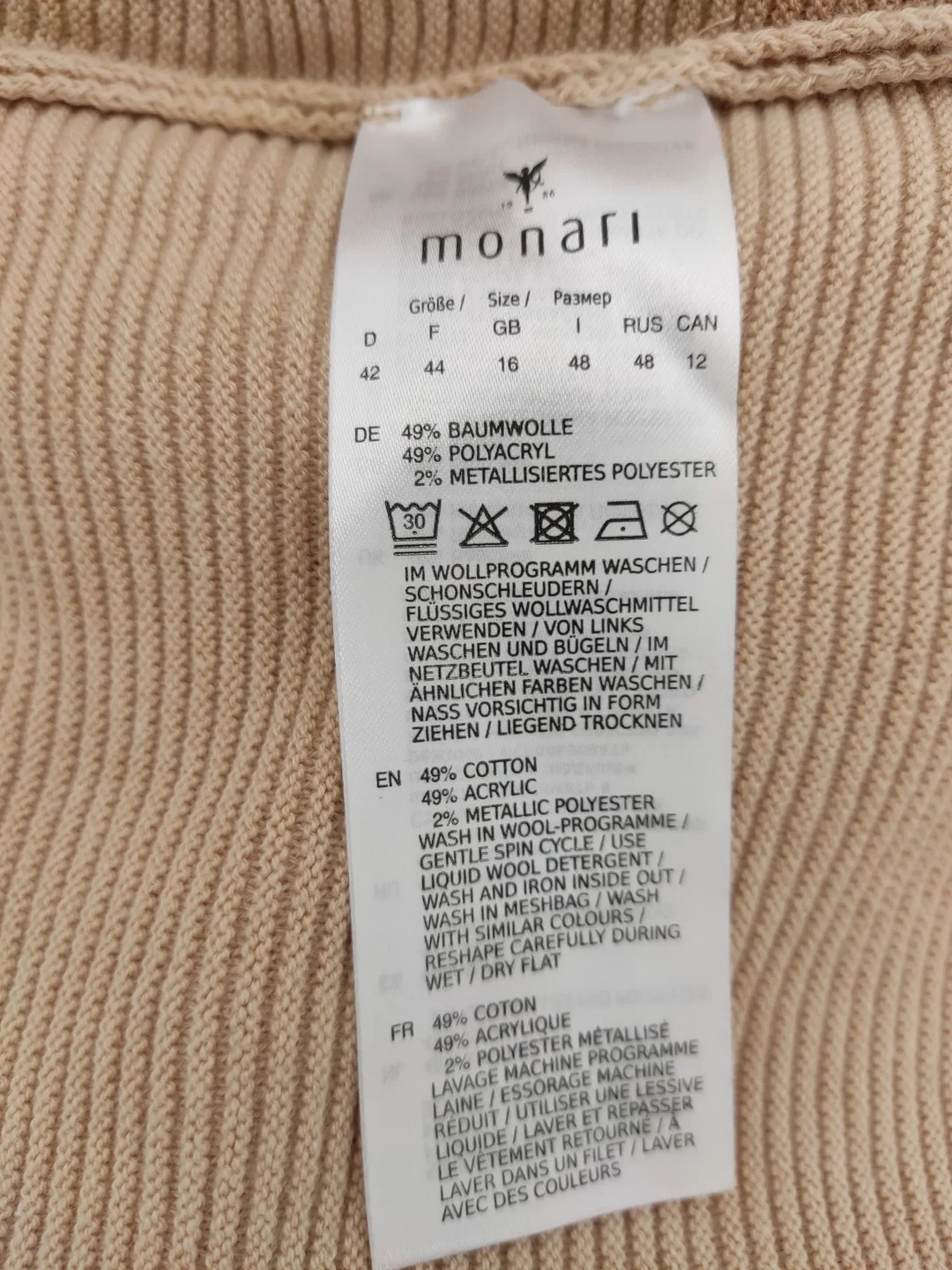 Pullover Monari Beige | Zeitloser Klassiker – Bild 4