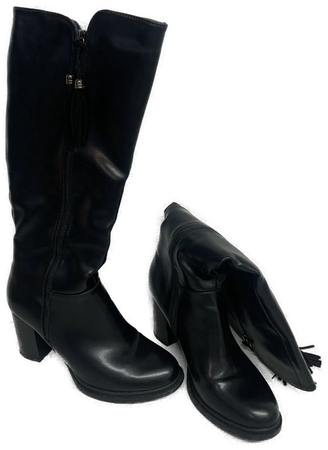 Stöckelstiefel - schwarz - Gr. 40 - Bild 1