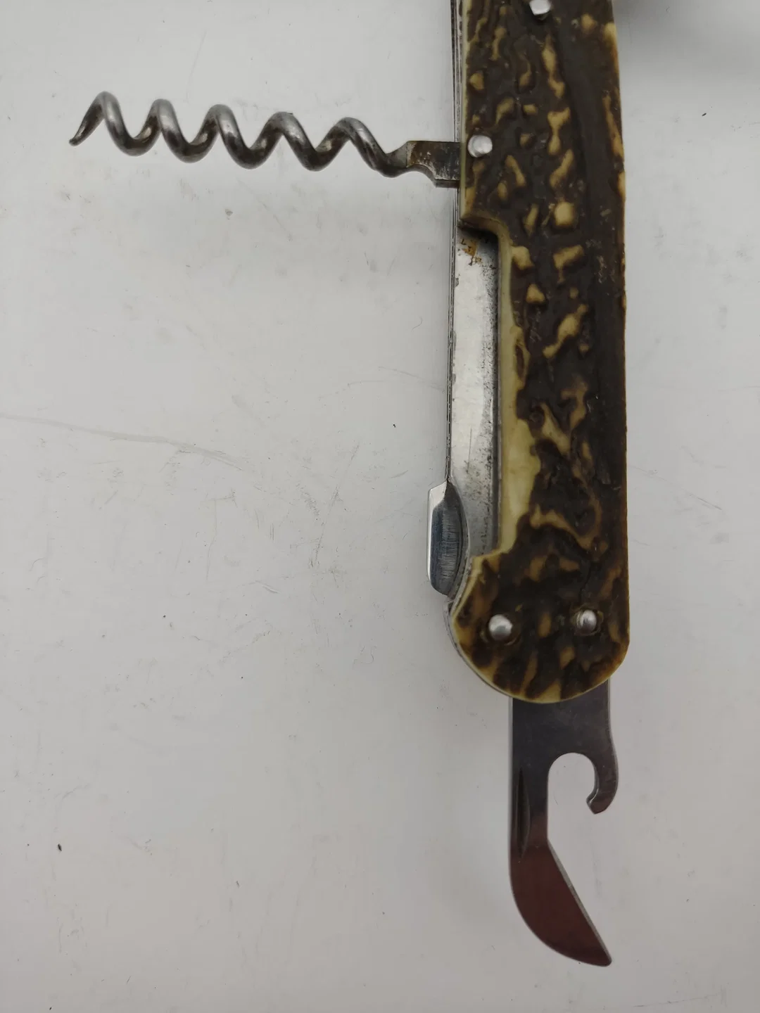 Mikov Fixir Jagdtaschenmesser mit Lederscheide | Tschechoslowakischer Schatz – Bild 8